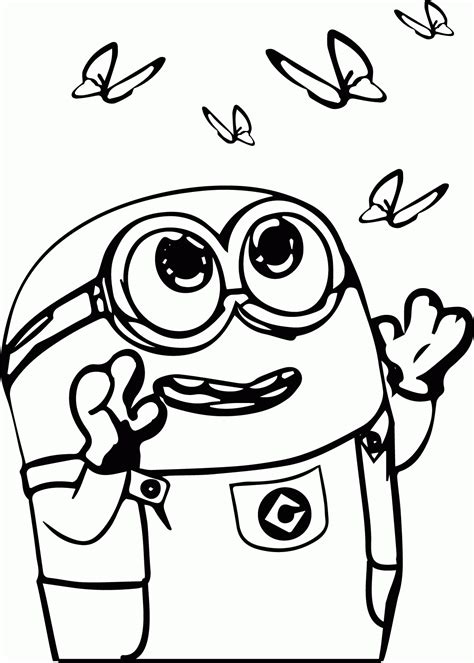 Minions Coloring Pages Bob Coloring Home