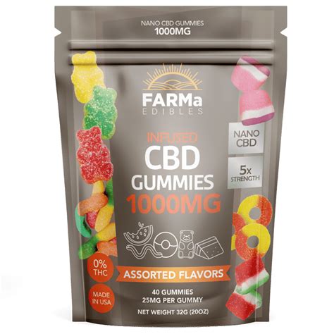 Cbd Gummies Variety Pack 1000mg Cbd Farma Edibles