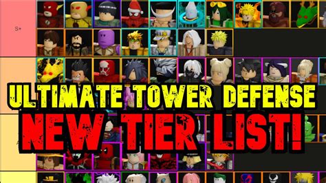 Ultimate Tower Defense Updated Tier List YouTube