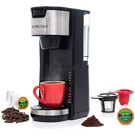 Mixpresso Single Serve 2 In 1 Coffee Brewer K Cup Pods Compatible
