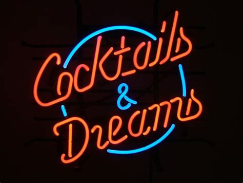 Cocktails And Dreams Retro Neon Sign Lawton Imports