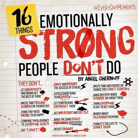16 Emotionally Strong People Dont Do Inspirational Words
