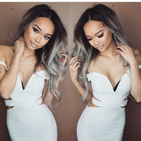 Her hair is straight which helps create this formal look but then a flick at the end to bring her bangs inwards and towards her face really frames her face well. 25 Amazing Two-tone Hair Styles & Trendy Hair Color Ideas ...