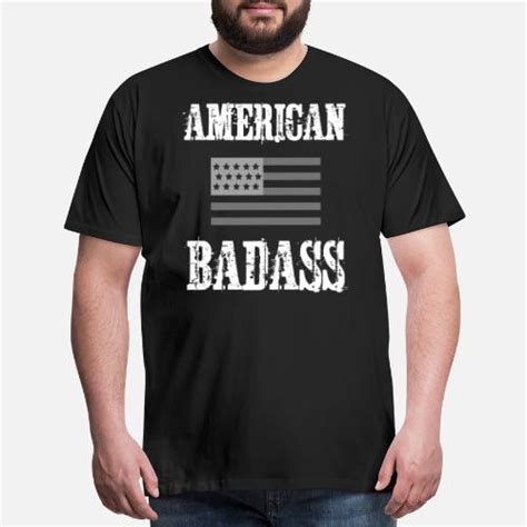 American Badass With Tactical Flag Mens Premium T Shirt Spreadshirt