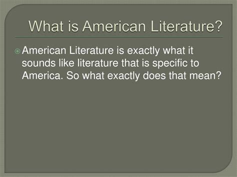 Ppt An Overview Of The American Literary Periods Powerpoint