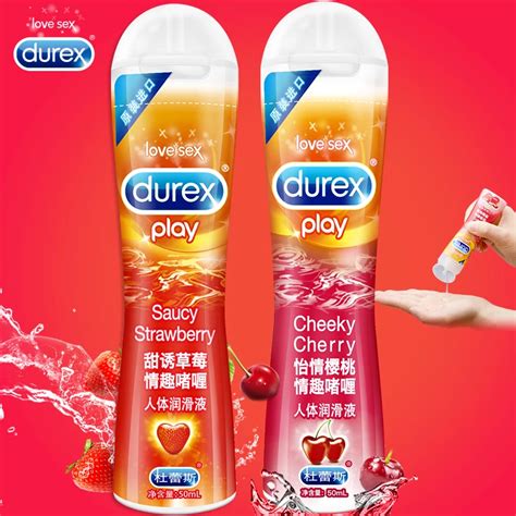 Durex 2 Bottles Lubricants Play Cheeky Cherry Flavoured Gel Lube