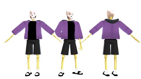 Mmd Swapfell Violet Papyrus Dl By Tonicthefox On Deviantart