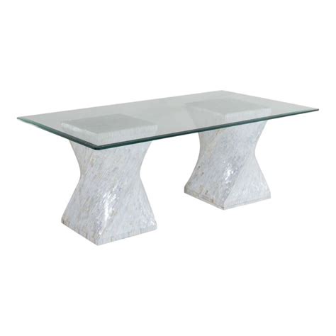 Twisted Base Pearl Table Mother Of Pearl Coffee Table Table Modern