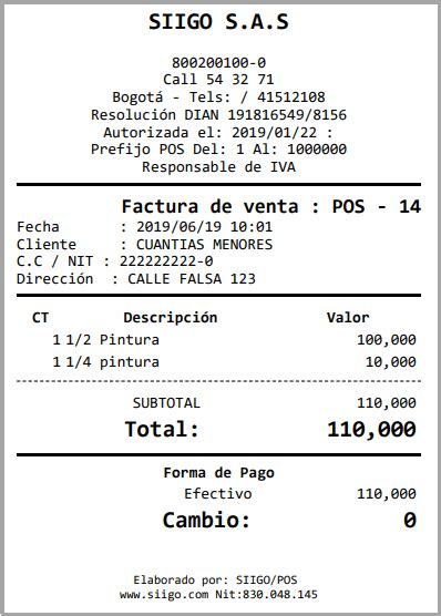 Elaboración Factura De Venta En El Pos Portal De Clientes Siigo