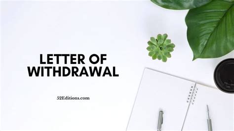 Sample Letter Of Withdrawal From Bidding Get Free Letter Templates