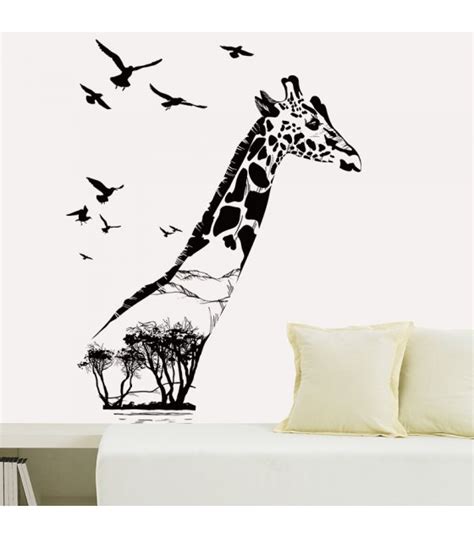 Giraffe Animal Vinyl Removable Wall Sticker