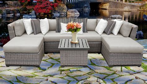 lark manor amjad 7 piece sectional seating group with cushions and optional sunbrella