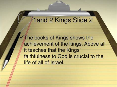 Ppt The Books Of 1 And 2 Samuel And 1 And 2 Kings Powerpoint