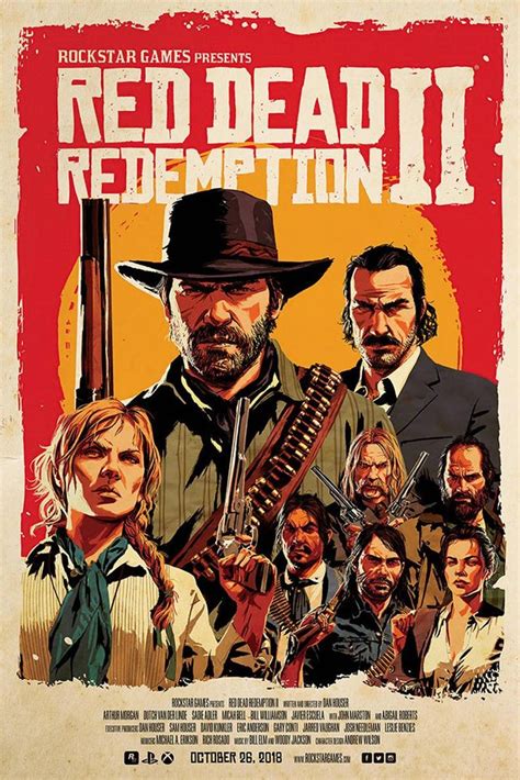 Red Dead Redemption 2 Video Game Poster Etsy In 2021 Red Dead