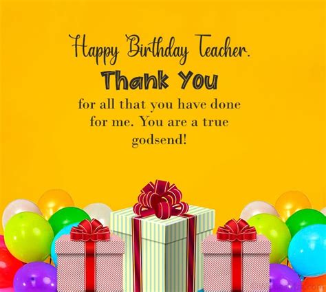 70 Happy Birthday Wishes For Your Teacher Wishesmsg