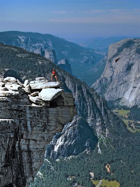 As High As An Eagle On Top Of Half Dome Ledge Yosemite N Flickr