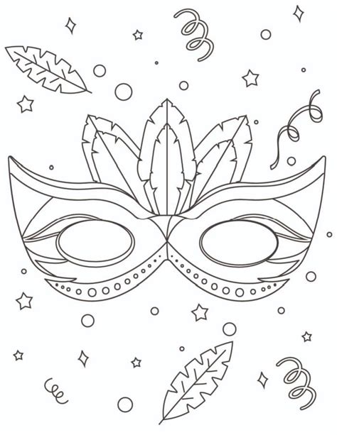 Mardi Gras Coloring Pages · The Typical Mom