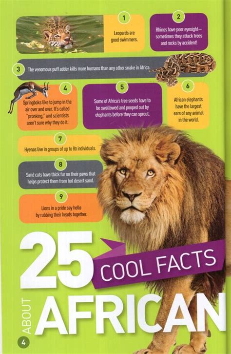 Roar 100 Facts About African Animals National Geographic Kids Readers