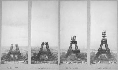 Description du monument, sa construction, ses organes mécaniques, son but et son utilité, par gaston tissandier (1889). Eiffel Tower under construction, 1887-1889