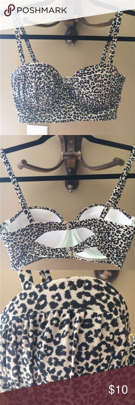 Cheetah Print Push Up Bikini Top Xhilaration Push Up Bikini Tops