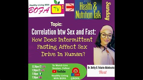How Does Intermittent Fasting Affect Our Sex Drive Youtube