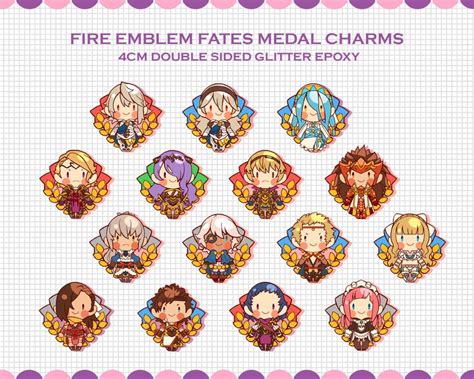 Fire Emblem Fates Medal Set Etsy