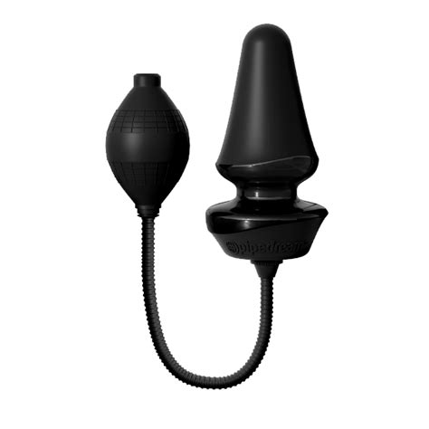 Analf Elite Inflatable Silicone Butt Plug Black Luxxuria
