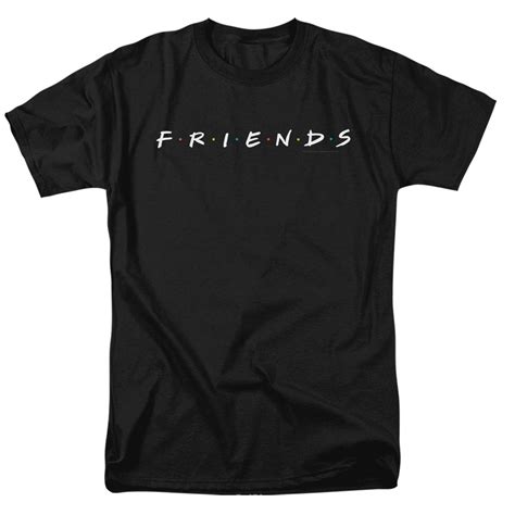 Buy Popfunk Classic Friends Tv Show Logo Black T Shirt And Stickers