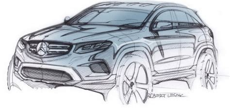 Official MercedesBenz GLC Sketch Revealed  GTspirit