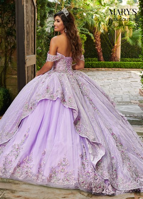 Quinceanera Couture Dresses Style Mq3061 In Light Blue Or Lilac Color