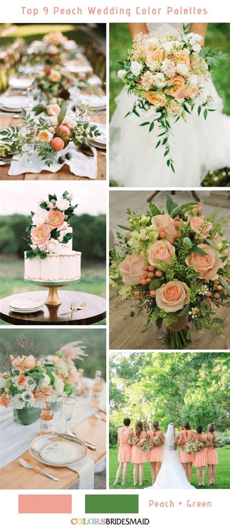 Top 9 Peach Wedding Color Palettes For 2019 Peach Wedding Colors