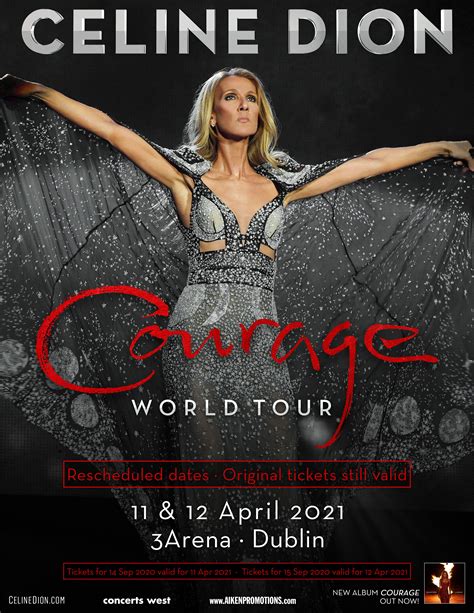 Pin By Ticketmaster Ireland On Tour Posters 2020 Celine Dion Tickets