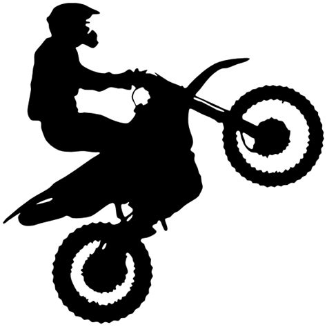 Dirt Bike Rider Sticker