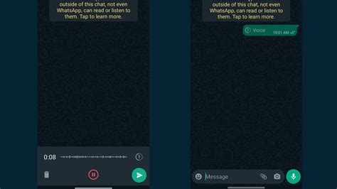whatsapp is testing a new self destructing voice messages feature techradar