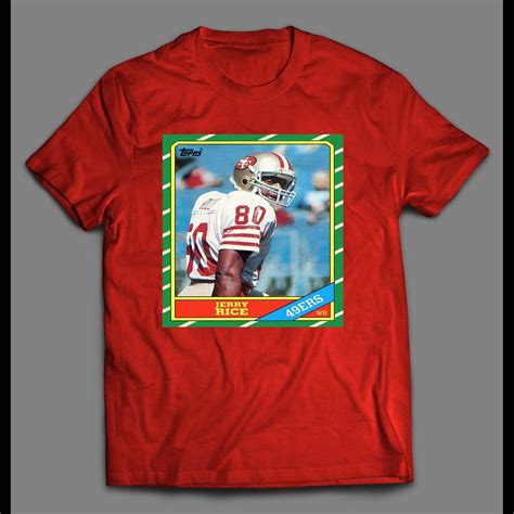 With jerry rice's induction into the hall of fame, these cards have become some of the most sought after rookies in the industry. Jerry Rice 1986 Topps 161 Rookie Card Football Shirt