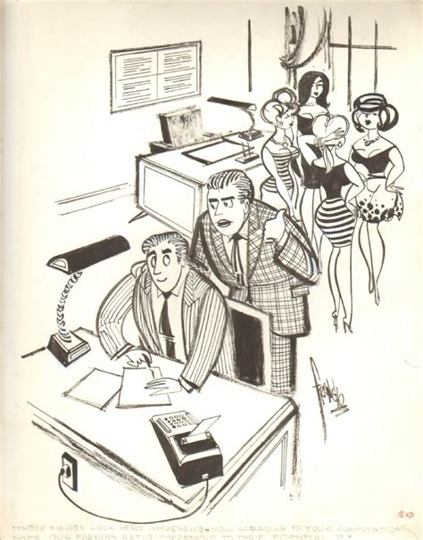 4 Babe Secretaries In Office Gag 1965 Humorama By Arnoldo Franchioni