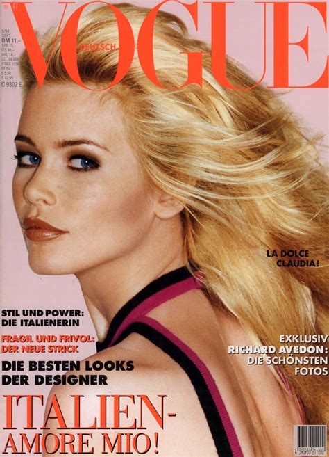 Claudia Schiffer Throughout The Years In Vogue Vogue Deutsch Claudia