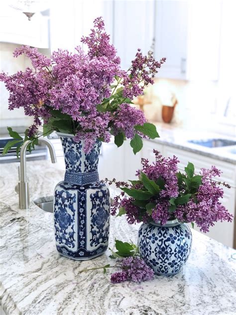 Before placing your flowers in water cut about. Fresh Lilacs and How to Care for Them | Flower vases ...