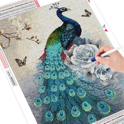 Cute And Shy Peacock Diamond Painting Kits