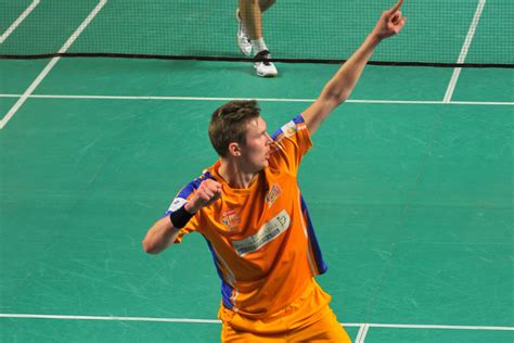 Badminton nets span the entire 20' (6.1 m) width of the court and are placed over the doubles. PBL: Viktor Axelsen finishes home leg with a win - myKhel