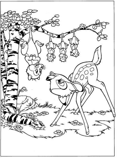 Bambi For Children Bambi Kids Coloring Pages