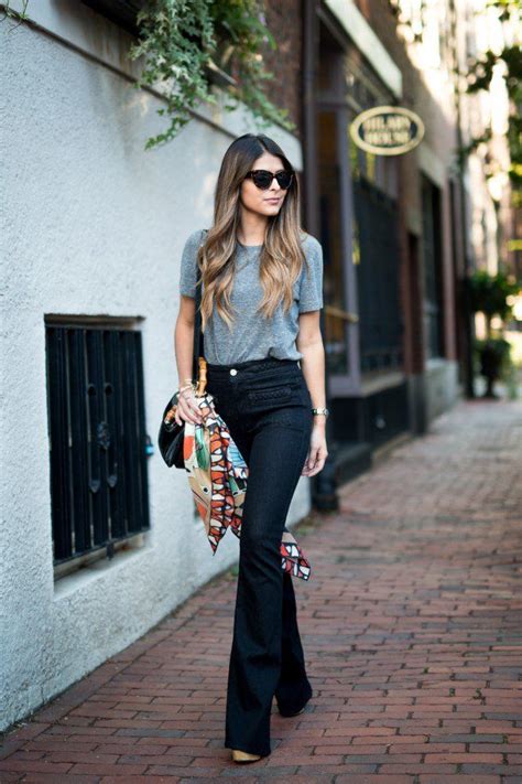 Chicest Ways To Wear Flared Jeans Pretty Designs Fashion Style