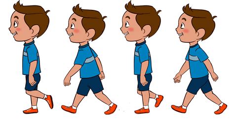 Artstation Boy 2d Character Walk Cycle
