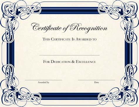 14 Certificate Design Templates Images Recognition Certificate