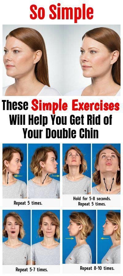 The Best Exercises For Getting Rid Of That Unwanted Double Chin Chin Exercises Double Chin