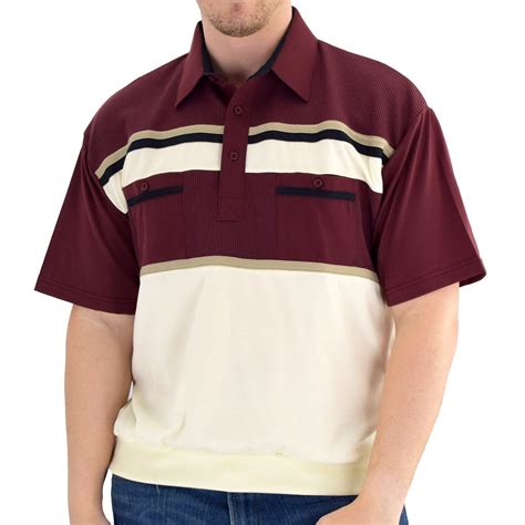 Classics By Palmland Knit Banded Bottom Shirt 6010 120 Burgundy