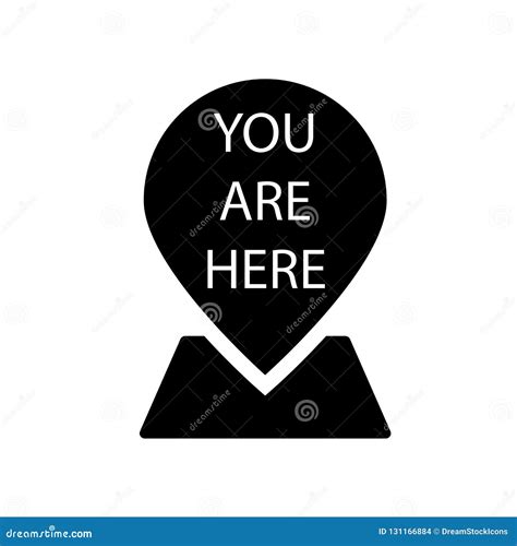 You Are Here Icon Trendy You Are Here Logo Concept On White Background