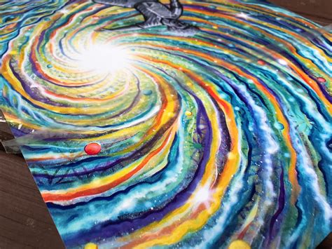 The Cosmic Wave Fine Art Print Original Painting By Ryan Etsy