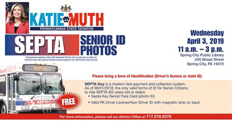 We did not find results for: SEPTA Key Senior ID Photos Event - Senator Katie Muth