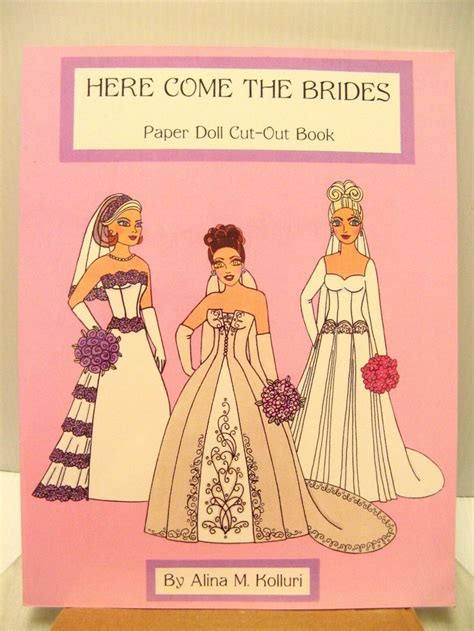 Paper Dolls Doll Book Here Comes The Bride Wedding Gown By Alina M